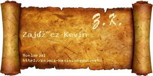 Zajácz Kevin névjegykártya